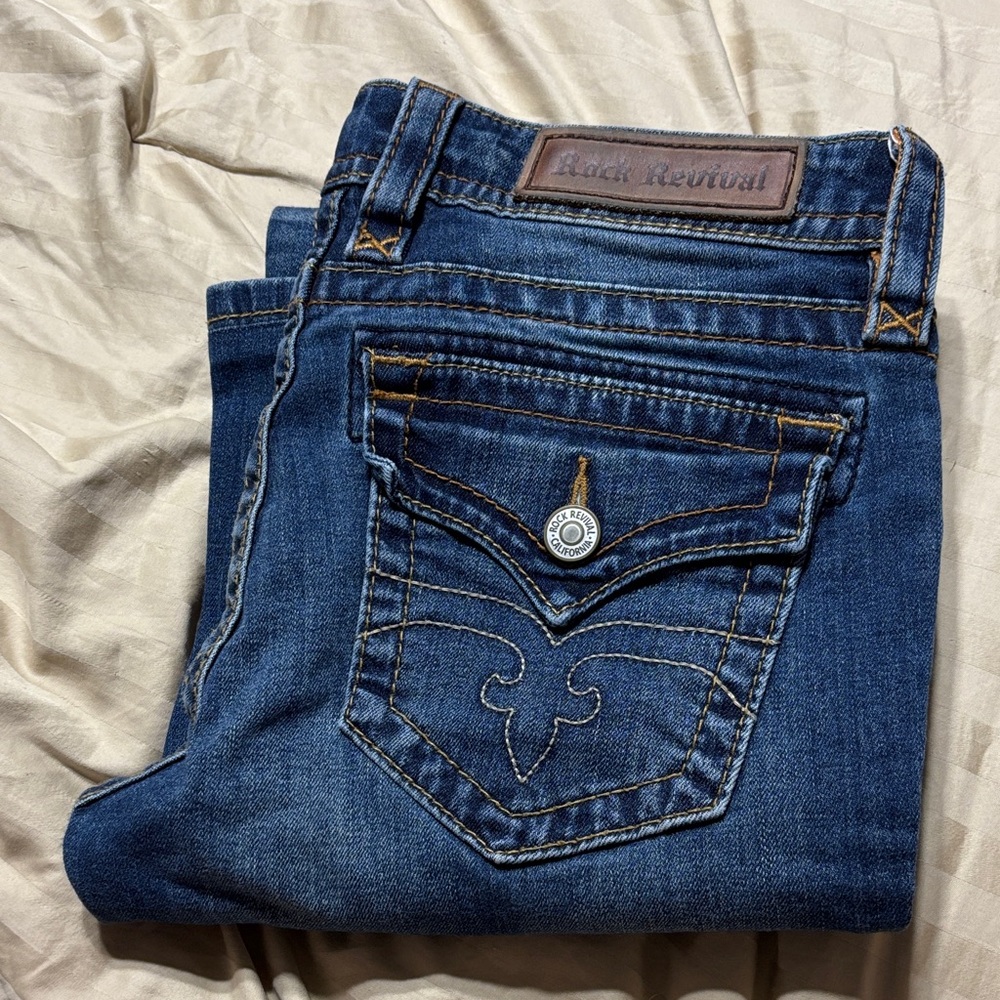 Rock Revival Dark Blue Women's Jeans